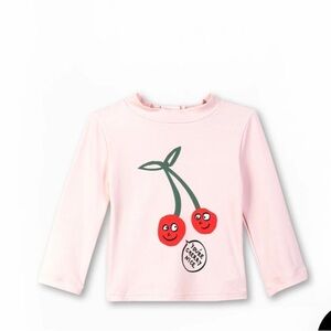Stella McCartney Pink Cherry Long Sleeve Swim Tee